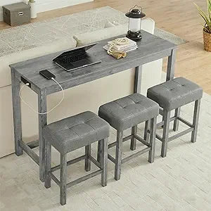 59" 4 Piece Bar Table Set