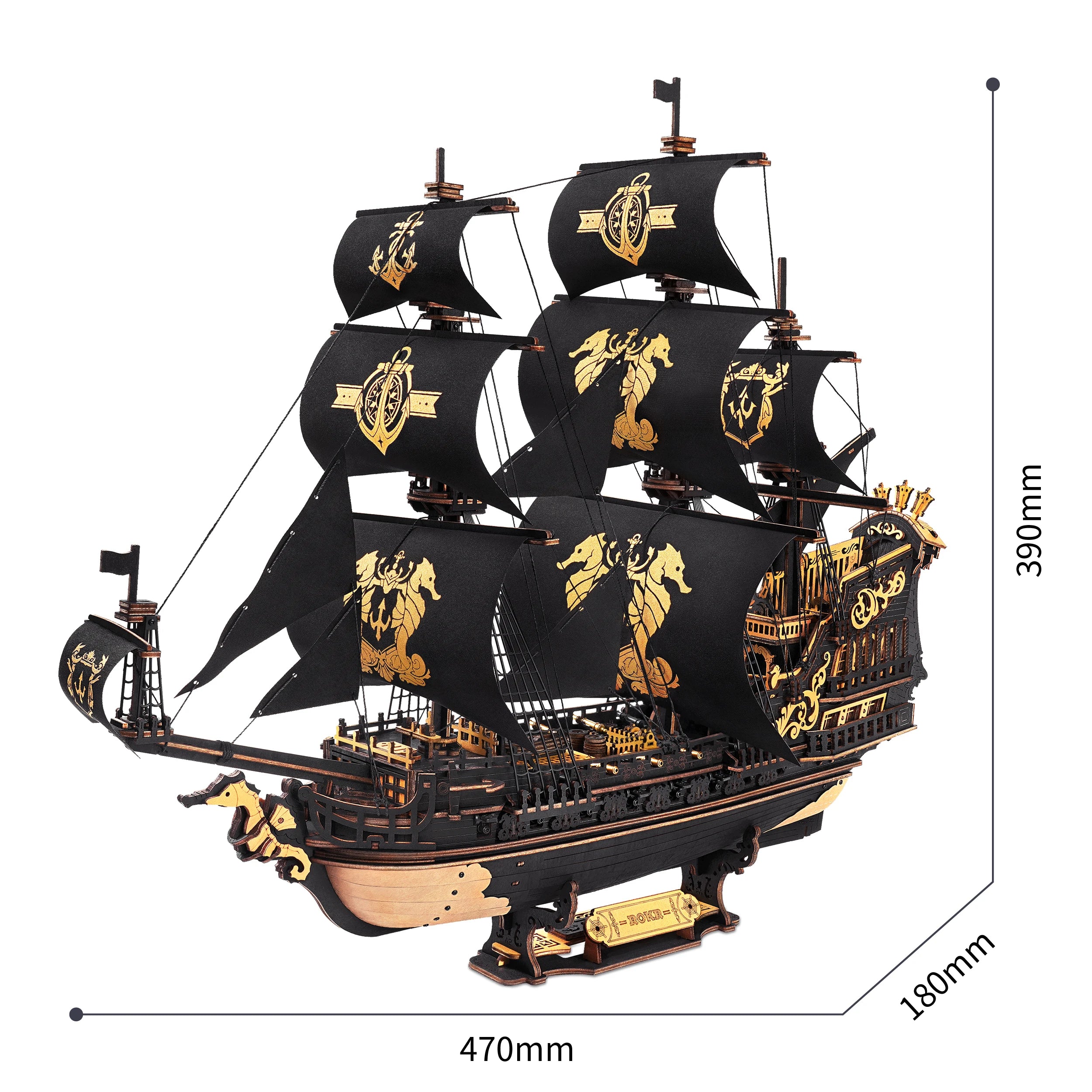 3D Wooden Ship Puzzle for Adults & Kids’ Crafts