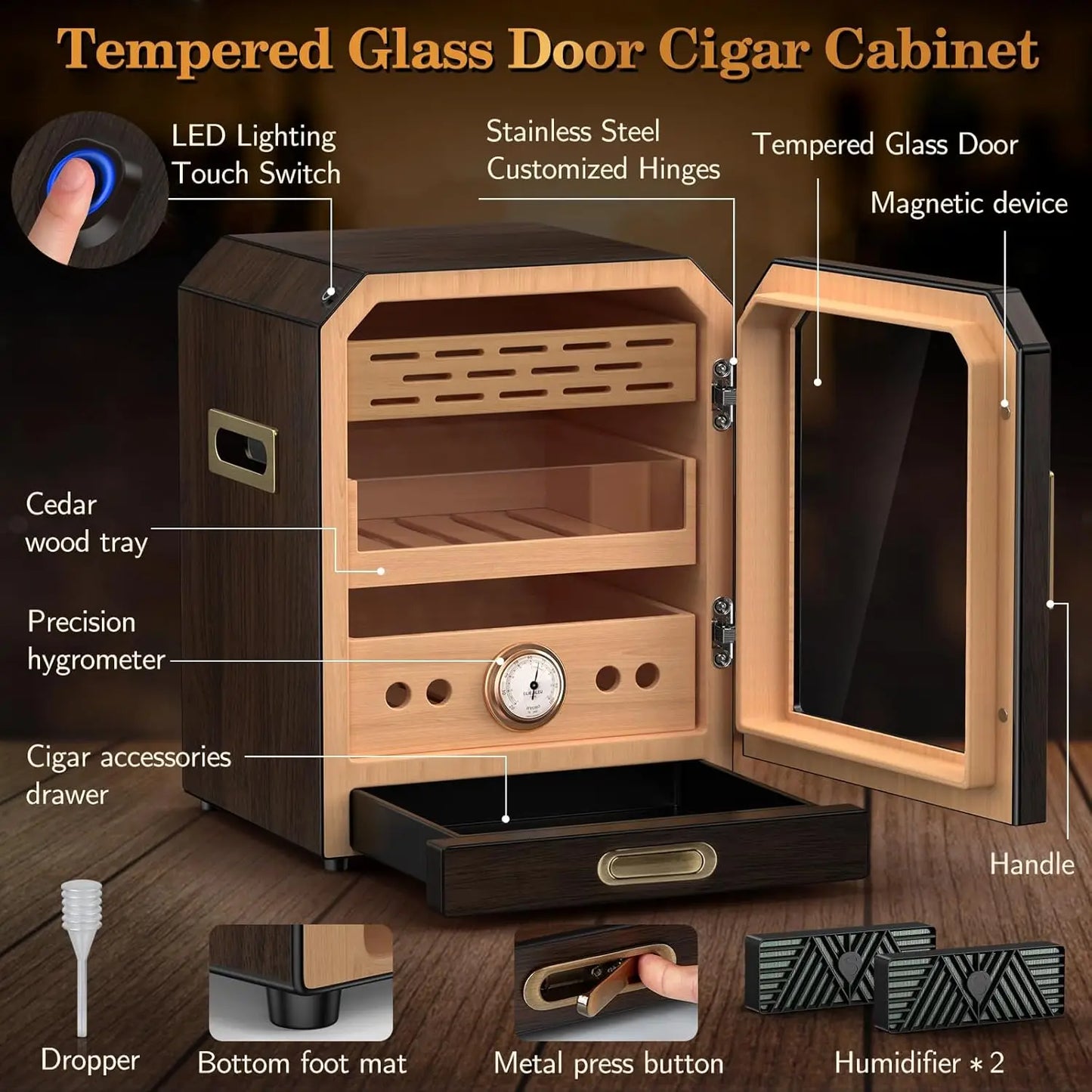 Cigar Humidor Large Capacity Storage