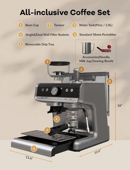20 Bar Espresso Coffee Machine