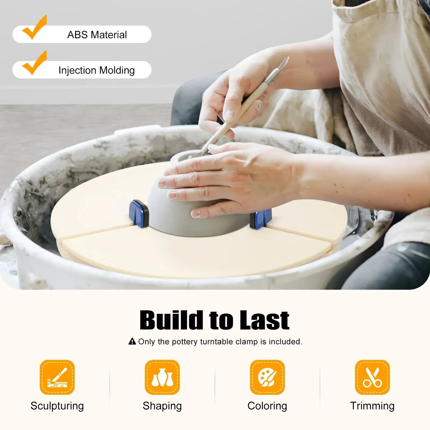 Pottery Turntable for Ceramic Art and Clay Projects