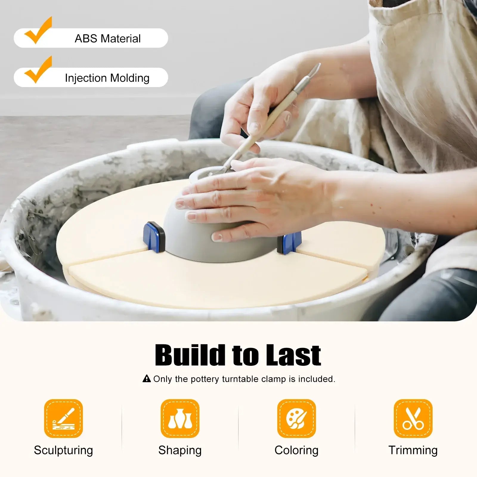 Pottery Turntable for Ceramic Art and Clay Projects