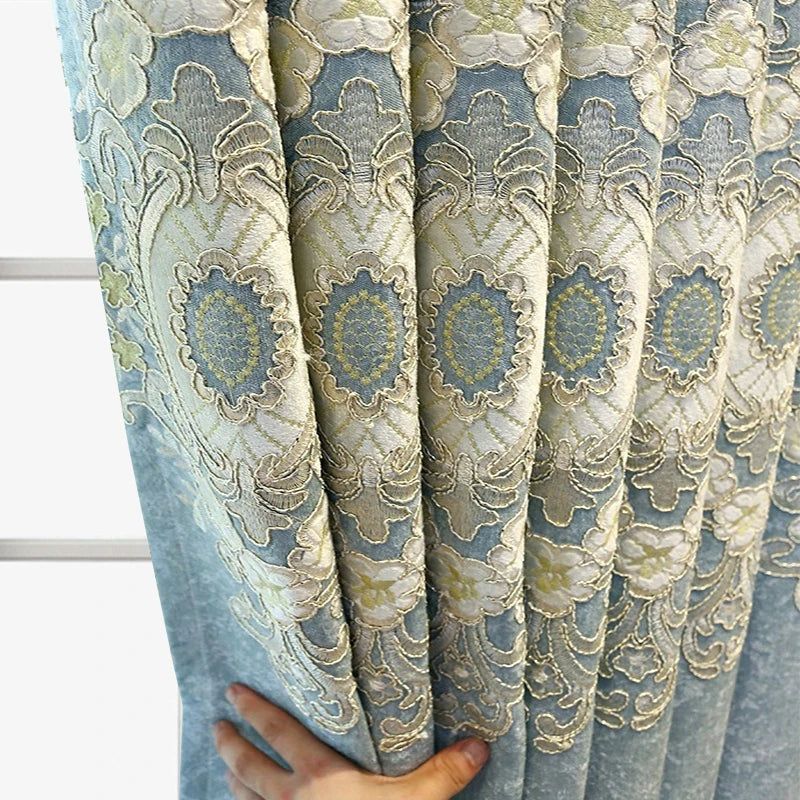 Thickened Embroidery Blackout Curtains