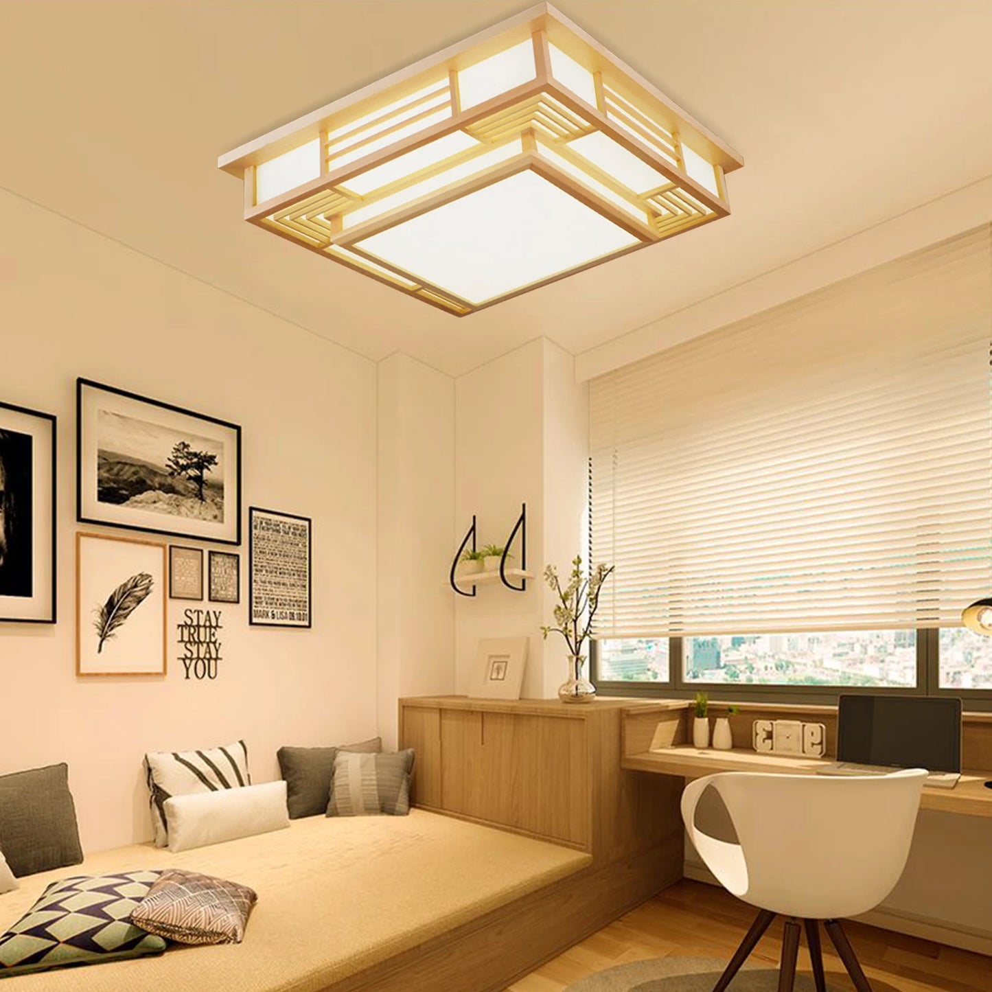 Japan Style Ceiling Lamp Modern Home Lighting Fixture