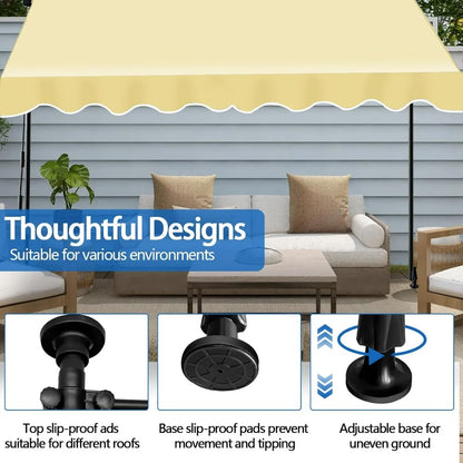 Outdoor Sunshade Canopy 78"×118"