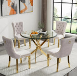 Square Glass Dining Table