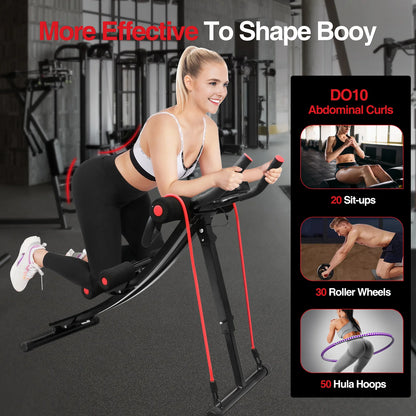 Foldable Abdominal Machine LCD Display