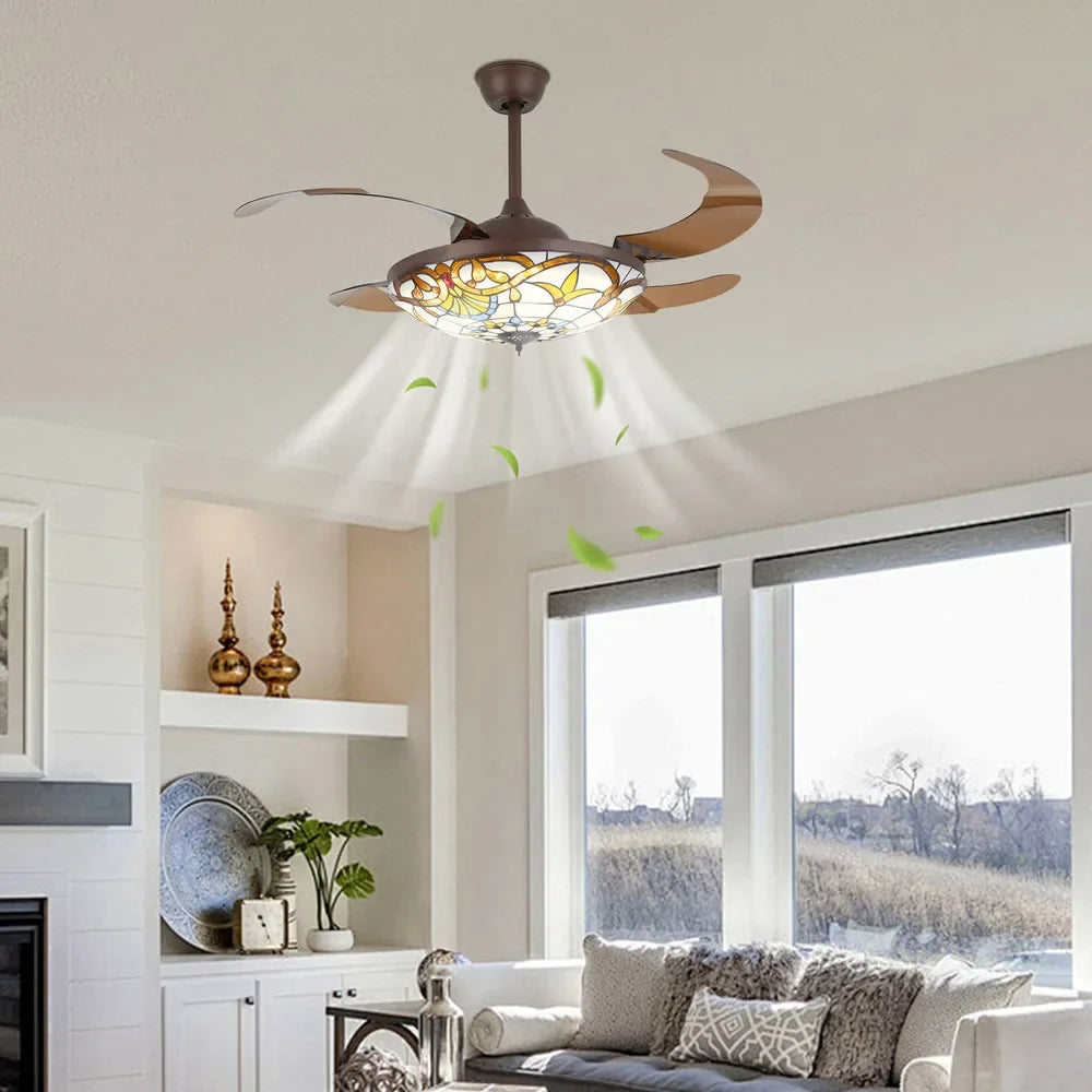 Ceiling Fan/Lamp/Retractable Blades