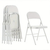 6 Pack Padded Folding Chairs Stackable