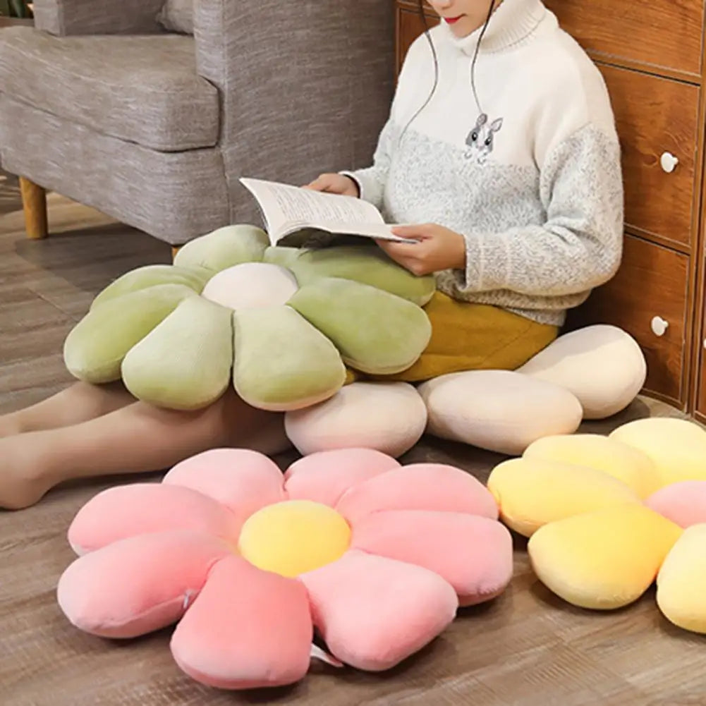 Flower Shaped Plush Pillow for home use