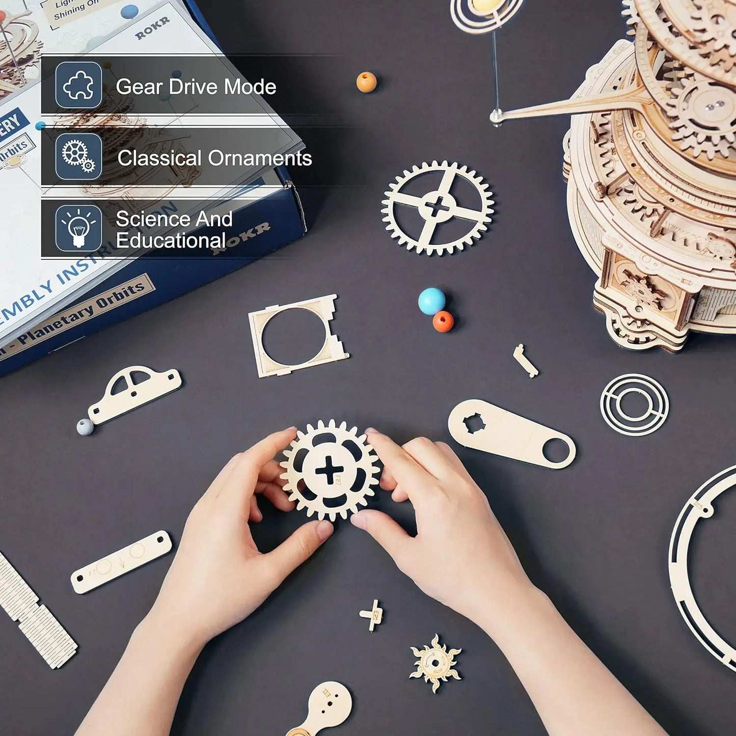 Rotatable Mechanical Orrery DIY