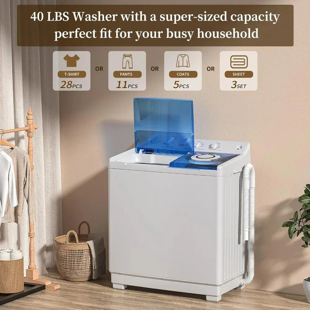 Washing Machine Dryer Combo/40LBS Capacity