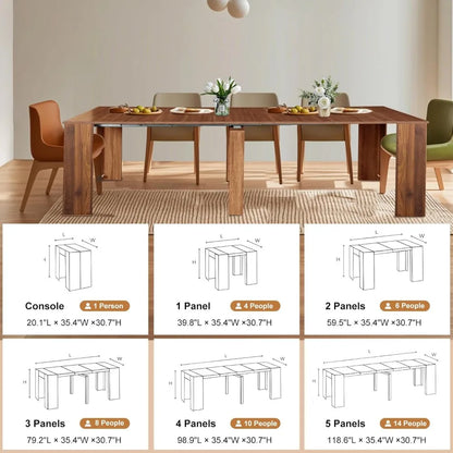 Extendable Console Dining Table