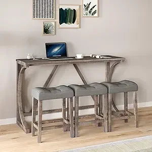 59" 4 Piece Bar Table Set