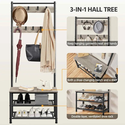 Coat Rack & Storage Organizer