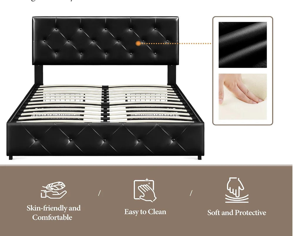Queen Size Upholstered Bedframe