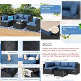 Patio Sectional Sofa/5 Pieces