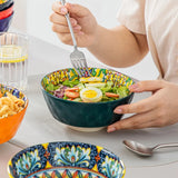 Malacasa Bohemia Dinnerware Vibrant Colors