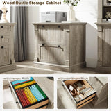 Farmhouse File Cabinet 2 Drawers