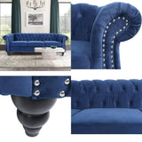Velvet Chesterfield Sofa