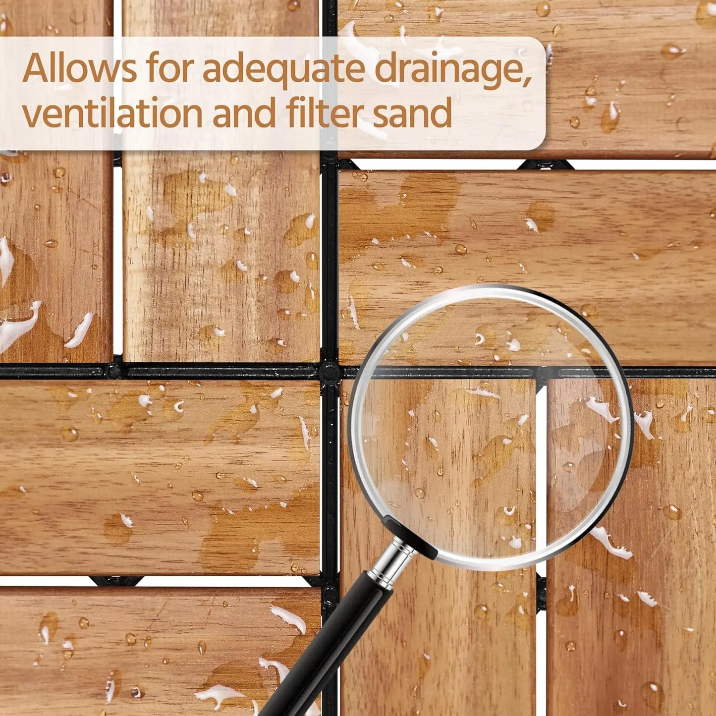 Hardwood Interlocking Deck Tiles