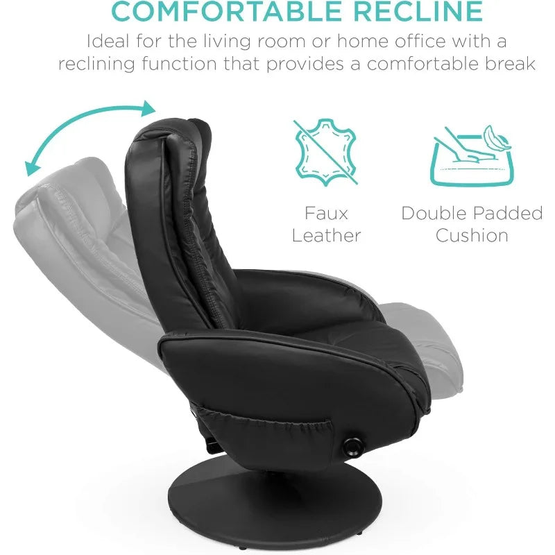 Electric Massage Recliner w/Stool