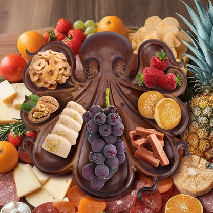 Octopus Wooden Serving Tray