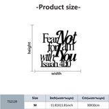 Isaiah 41:10 Bible Metal Art