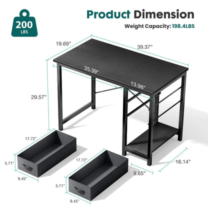 computer desk with drawers for use