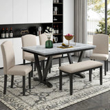 6 Piece Dining Table Set