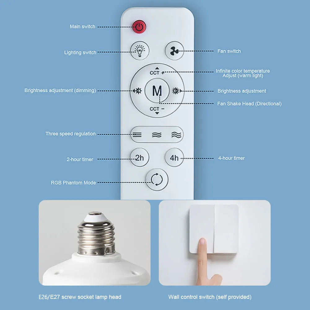 Silent Ceiling Fan/Light
