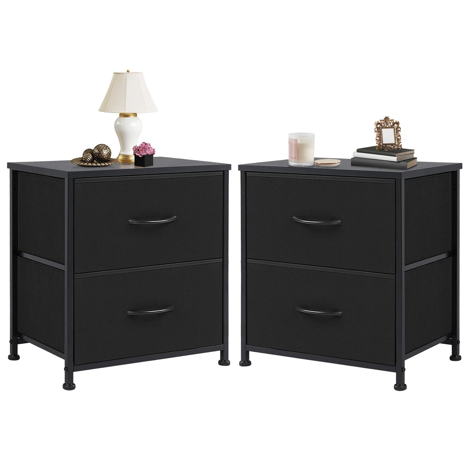 Elegant Nightstand Bedside Table for Bedroom Storage & Style