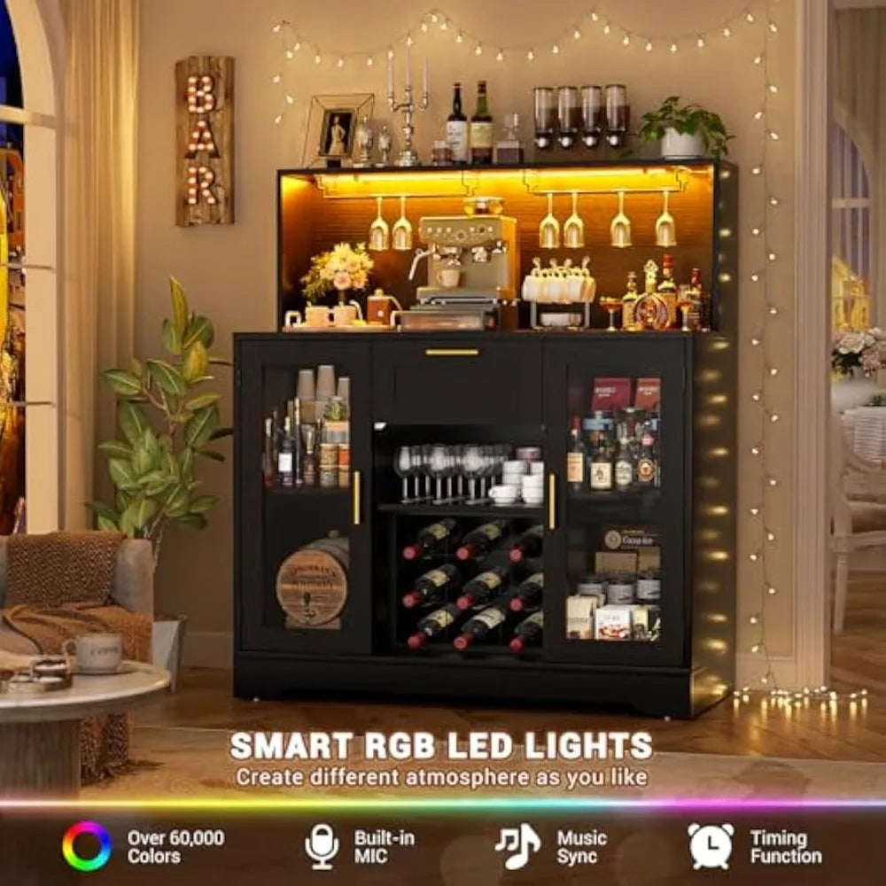 Wine Bar Cabinet LED Light for home