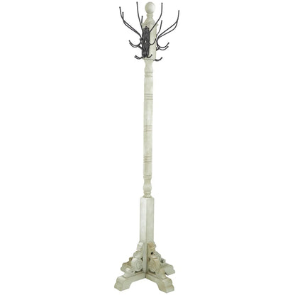 Gray Wood Coat Rack