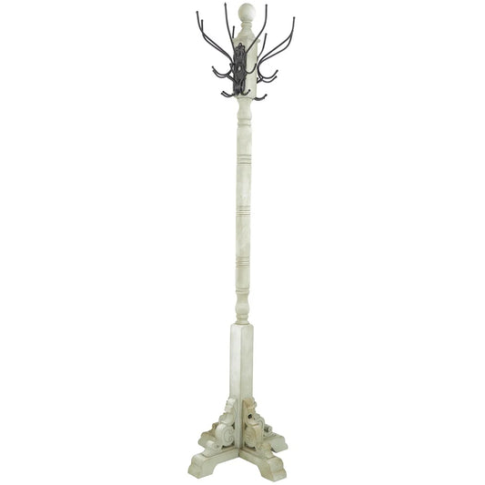 Gray Wood Coat Rack