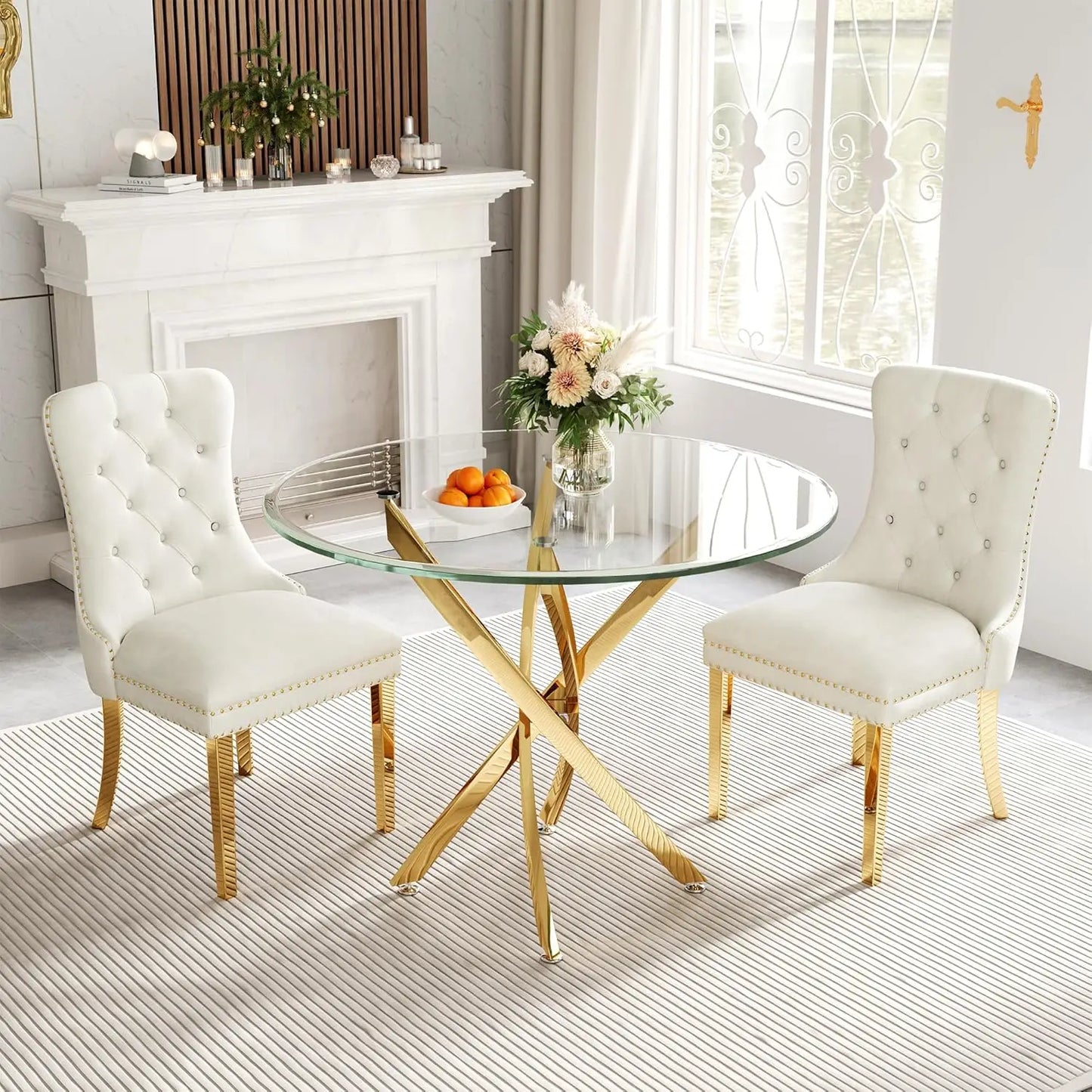 Glass Dining Table Set