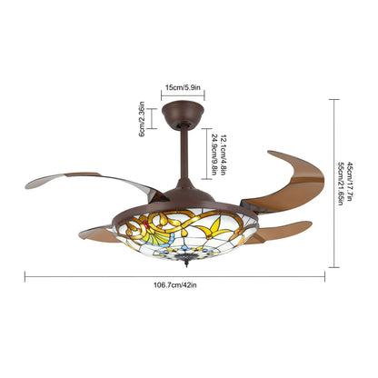 Ceiling Fan/Lamp/Retractable Blades
