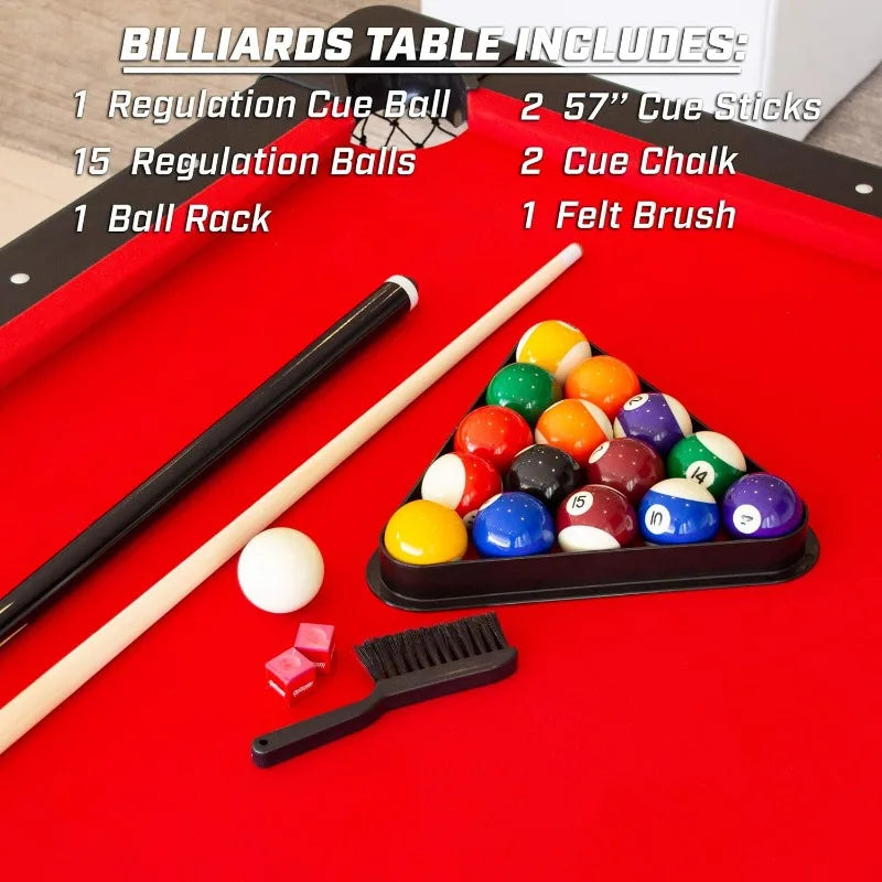 6, 7, or 8 ft Portable Billiards Table