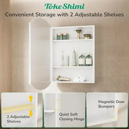 Oval Mirror Medicine Cabinet