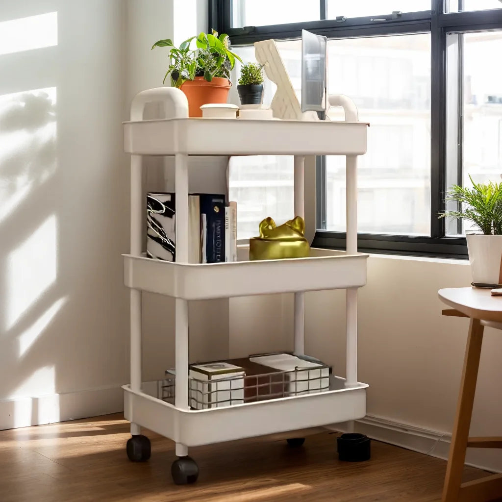 3/4-Tier Rolling Storage Cart