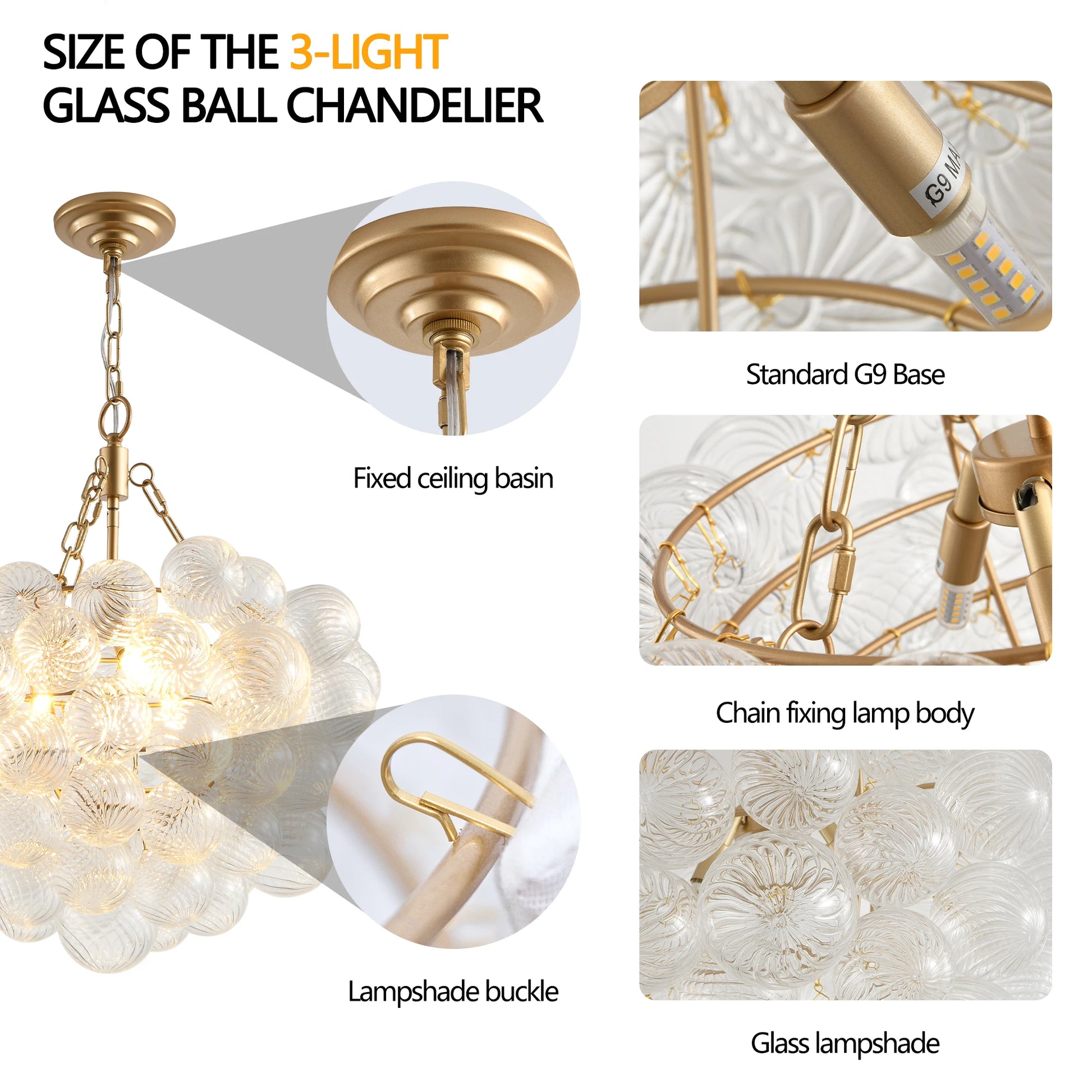 Gold Pendant Light Chandelier for Elegant Home Lighting