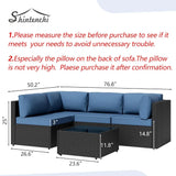 Patio Sectional Sofa/5 Pieces