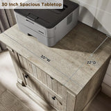 Farmhouse File Cabinet 2 Drawers