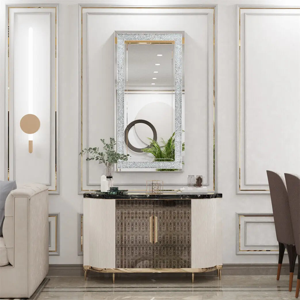 Rectangular Diamond Wall Mirror