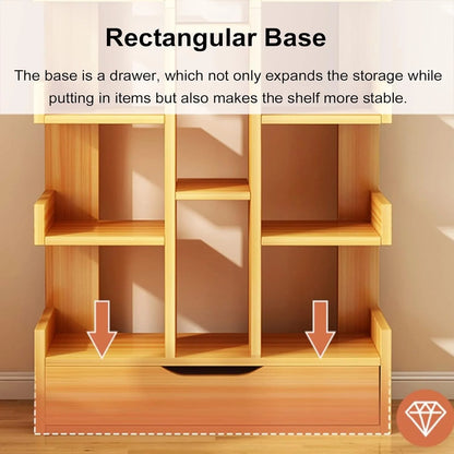 Multi-Layer Storage Floor Bookshelf