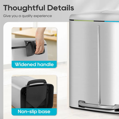 Stainless Steel Trash Can/Lid