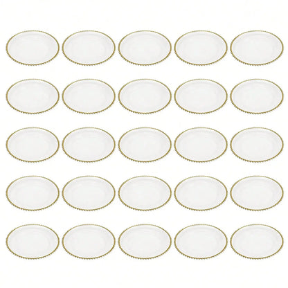 Clear Charger Plates 25 PCS