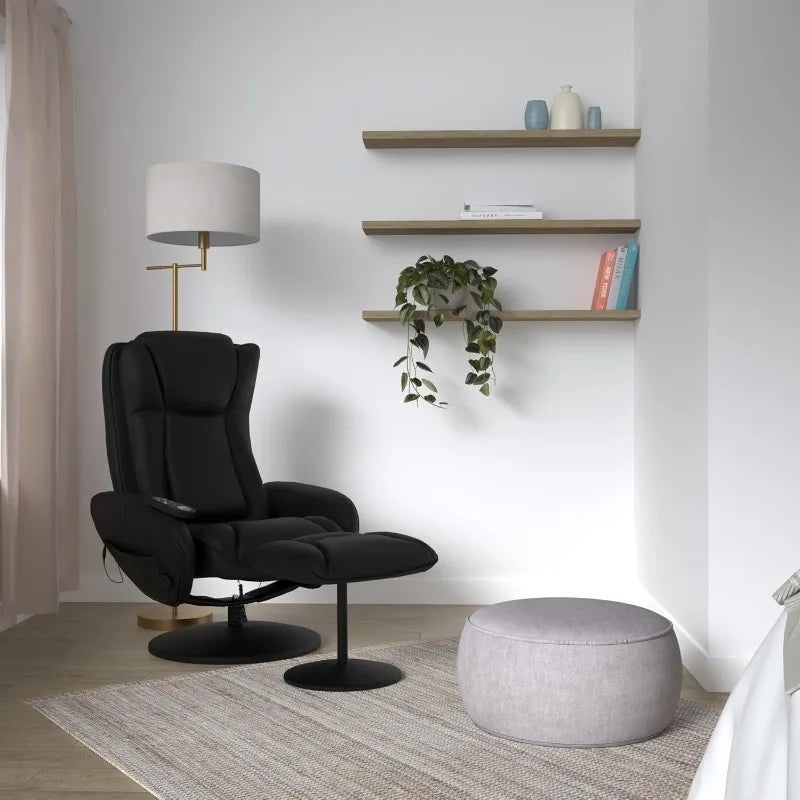 Electric Massage Recliner w/Stool