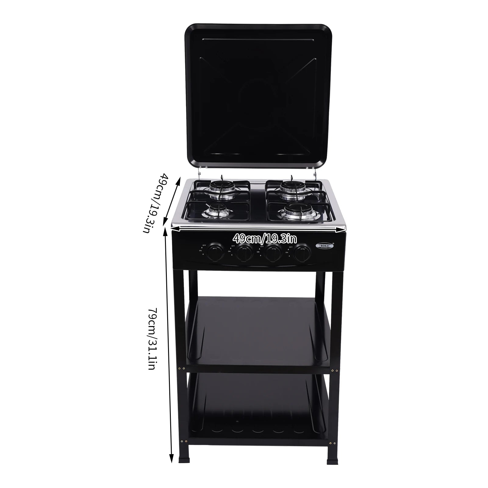 Natural Gas Stove with 4 Burners Efficient Home Cooking