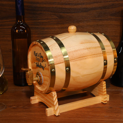 Wooden Whiskey Barrel/Stand 3L